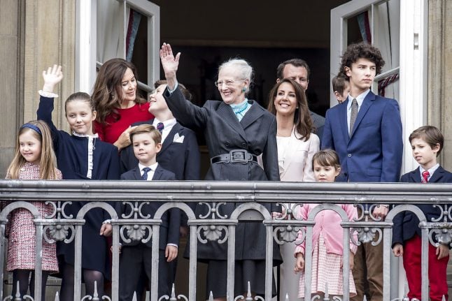 Danish crowds cheer Queen Margrethe on birthday appearance