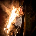 Denmark detains third man over burning of prime minister effigy