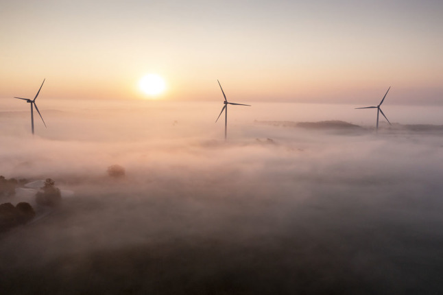 Wind turbines peek out above the mist on an autumn morning on Zealand. We asked our readers in Denmark to let us know what's great about their local areas.