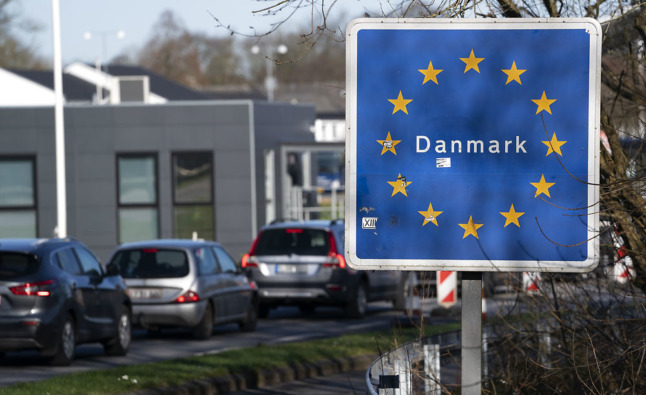 The Denmark-Germany border pictured earlier in the Covid-19 pandemic.
