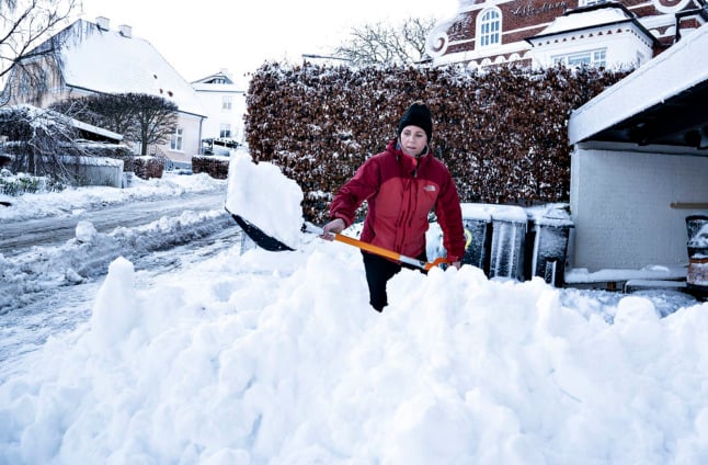 IN PICTURES: Early December blizzards disrupt Denmark